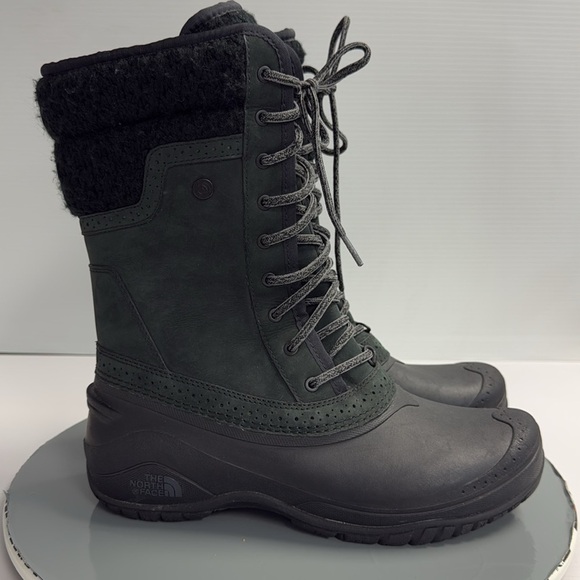 North Face Thermoball Utility Boots Womens 10 Black CVX2 DXW TCM6 638874 Snow - Picture 1 of 7